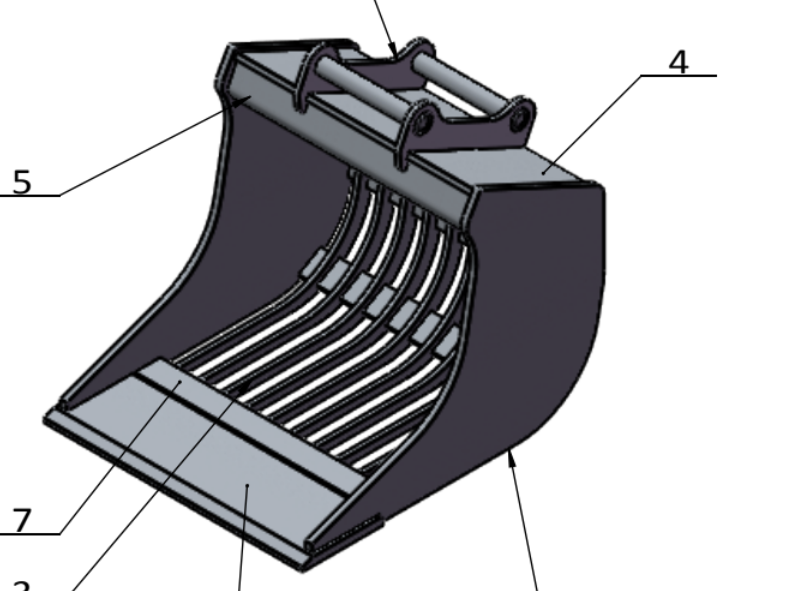 Gallerskopa Hydrema 800mm GA
